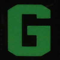 BIG LETTER G GITD PATCH - GLOW IN THE DARK - The Morale Patches