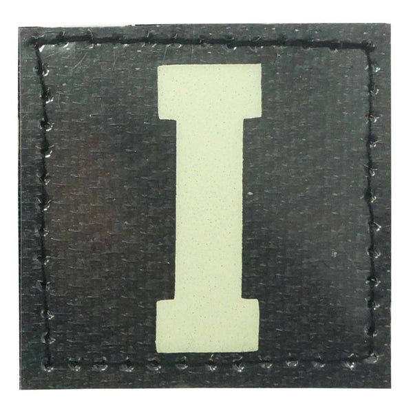 BIG LETTER I GITD PATCH - GLOW IN THE DARK - The Morale Patches