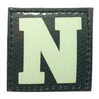 BIG LETTER N GITD PATCH - GLOW IN THE DARK - The Morale Patches