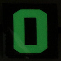 BIG LETTER O GITD PATCH - GLOW IN THE DARK - The Morale Patches