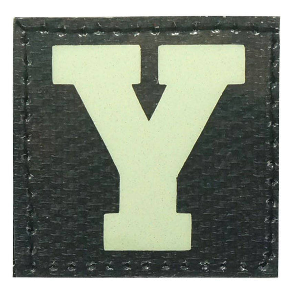 BIG LETTER Y GITD PATCH - GLOW IN THE DARK - The Morale Patches