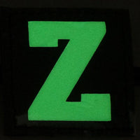 BIG LETTER Z GITD PATCH - GLOW IN THE DARK - The Morale Patches