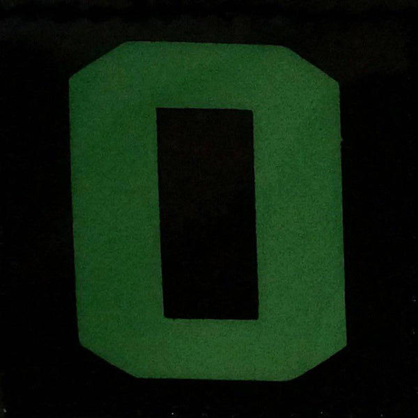 BIG NUMBER 0 GITD PATCH - GLOW IN THE DARK - The Morale Patches
