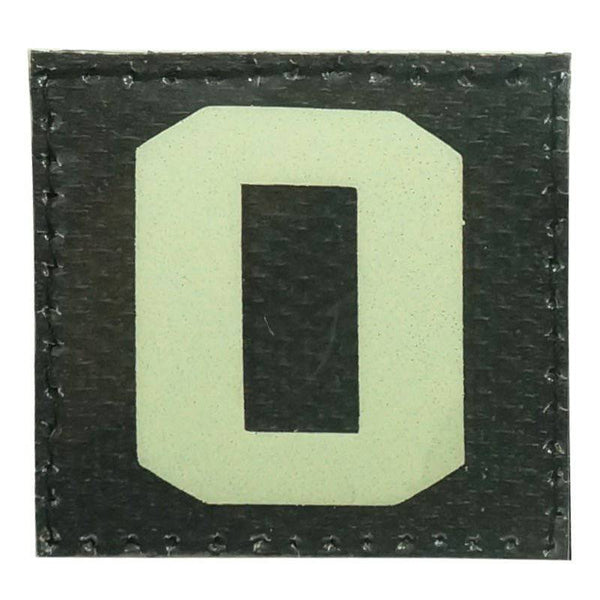 BIG NUMBER 0 GITD PATCH - GLOW IN THE DARK - The Morale Patches
