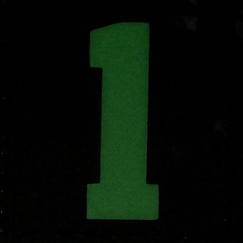 BIG NUMBER 1 GITD PATCH - GLOW IN THE DARK - The Morale Patches