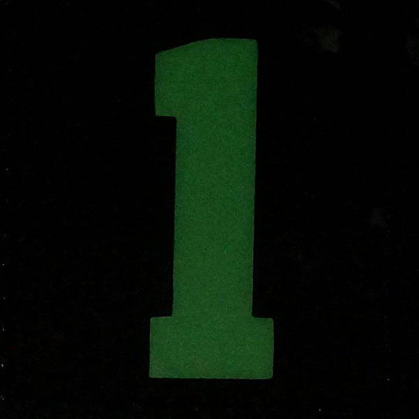 BIG NUMBER 1 GITD PATCH - GLOW IN THE DARK - The Morale Patches