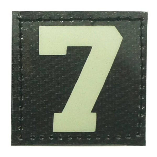 BIG NUMBER 7 GITD PATCH - GLOW IN THE DARK - The Morale Patches