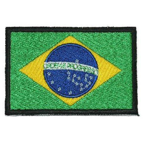 BRAZIL FLAG EMBROIDERY PATCH - LARGE - The Morale Patches