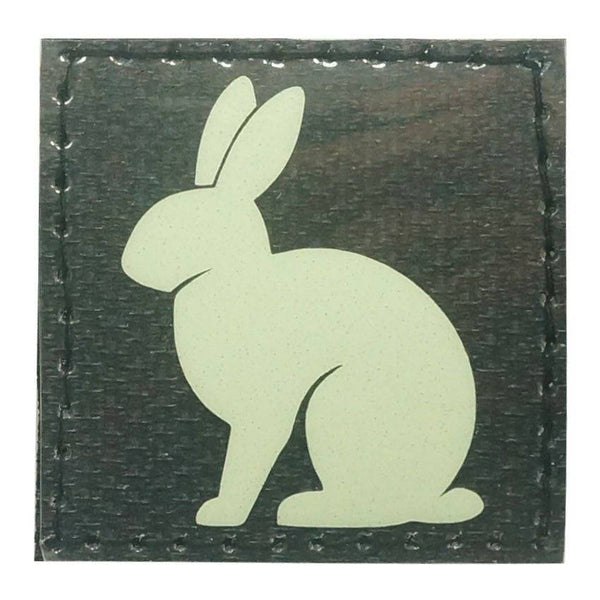 BUNNY RABBIT GITD PATCH - GLOW IN THE DARK - The Morale Patches