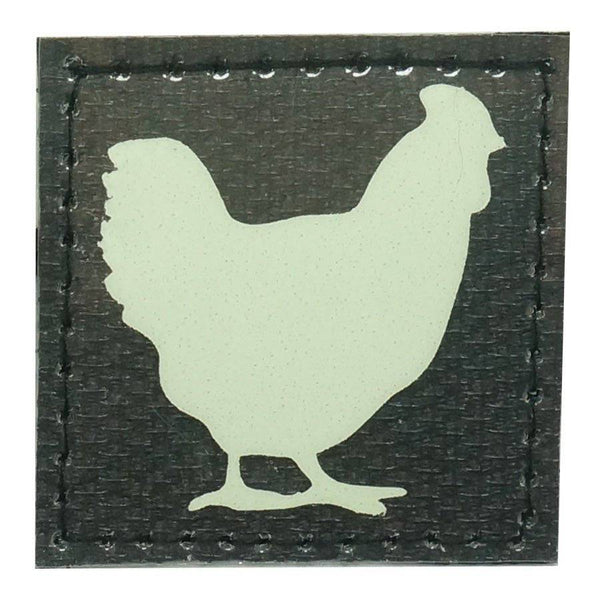 CHICKEN GITD PATCH - GLOW IN THE DARK - The Morale Patches