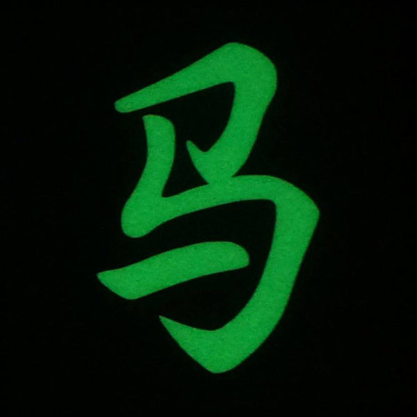CHINESE SURNAME GLOW IN THE DARK PATCH - MA 马 - The Morale Patches