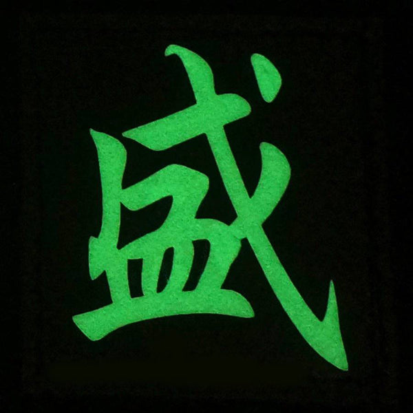 CHINESE SURNAME GLOW IN THE DARK PATCH - SHENG 盛 - The Morale Patches