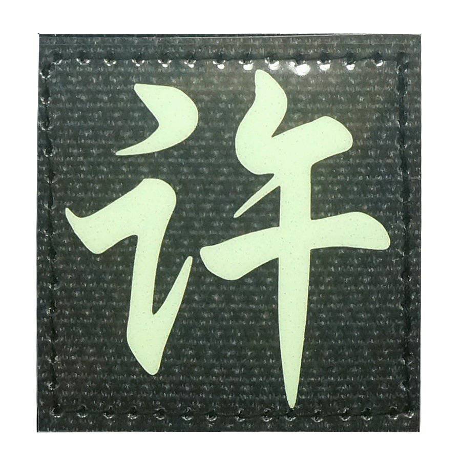 CHINESE SURNAME GLOW IN THE DARK PATCH - XU 许 - The Morale Patches