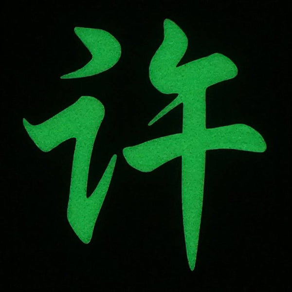 CHINESE SURNAME GLOW IN THE DARK PATCH - XU 许 - The Morale Patches