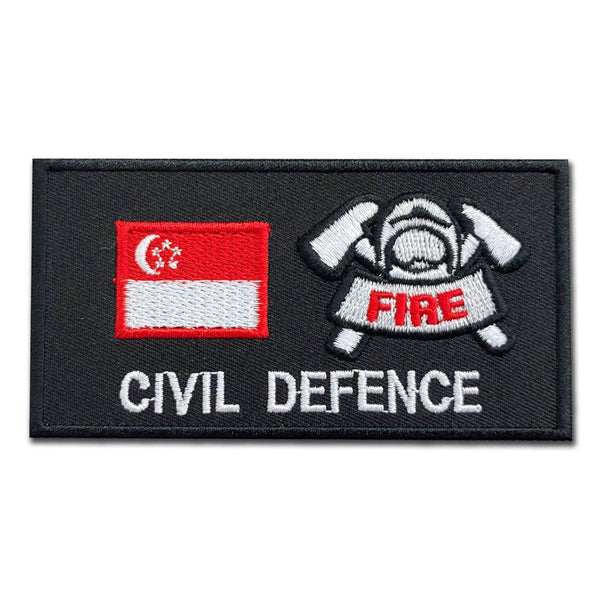 CIVIL DEFENCE SCDF CALL SIGN PATCH - The Morale Patches