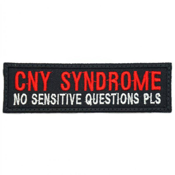 CNY SYNDROME PATCH - BLACK RED - The Morale Patches