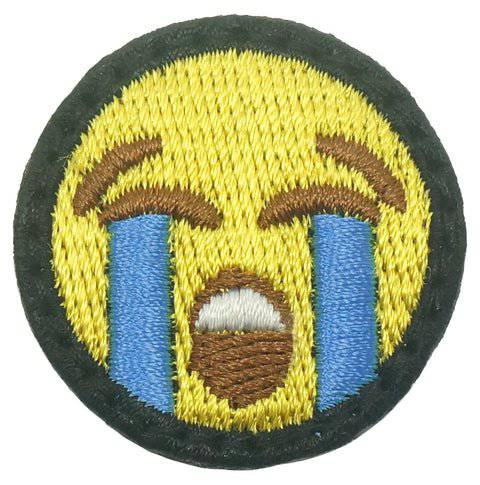 CRYING OUT LOUDLY EMOJI PATCH - FULL COLOR - The Morale Patches