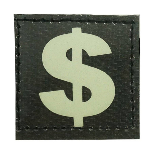 DOLLAR SIGN GITD PATCH - GLOW IN THE DARK - The Morale Patches