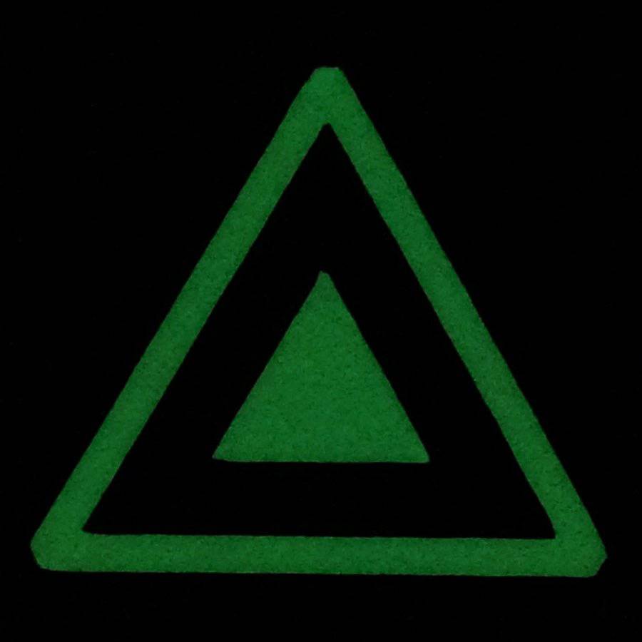 DOUBLE TRIANGLE GITD PATCH - GLOW IN THE DARK - The Morale Patches