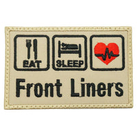 EAT . SLEEP . FRONTLINERS PATCH - The Morale Patches