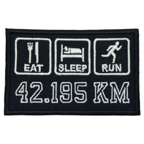 EAT . SLEEP . RUN PATCH - BLACK - The Morale Patches