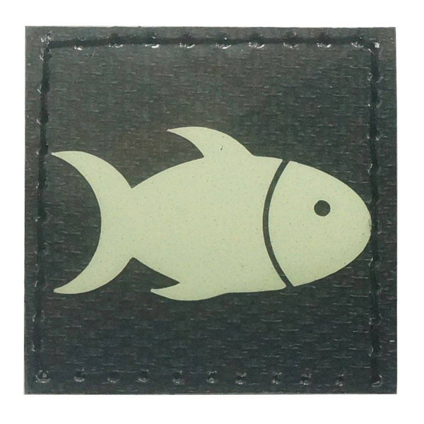 FISHY GITD PATCH - GLOW IN THE DARK - The Morale Patches