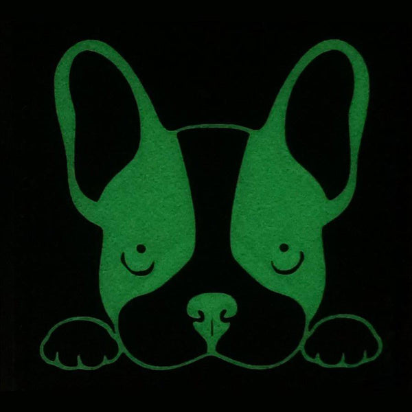 FRENCH BULLDOG GITD PATCH - GLOW IN THE DARK - The Morale Patches