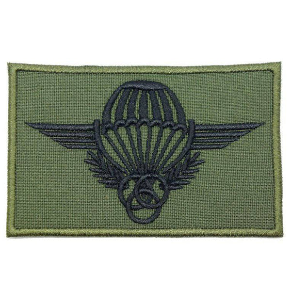 FRENCH PARACHUTE INSTRUCTOR WING BADGE - OD GREEN - The Morale Patches