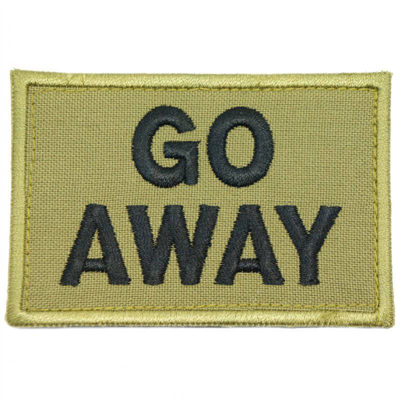 GO AWAY PATCH - OLIVE GREEN - The Morale Patches
