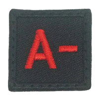 HGS BLOOD GROUP 1" PATCH, A- - The Morale Patches