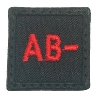 HGS BLOOD GROUP 1" PATCH, AB- - The Morale Patches