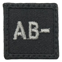 HGS BLOOD GROUP 1" PATCH, AB- - The Morale Patches