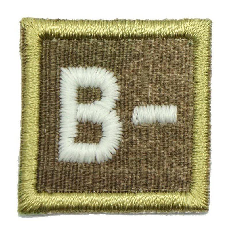 HGS BLOOD GROUP 1" PATCH, B- - The Morale Patches
