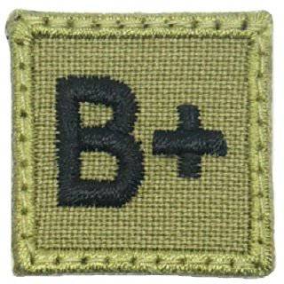 HGS BLOOD GROUP 1" PATCH, B+ - The Morale Patches