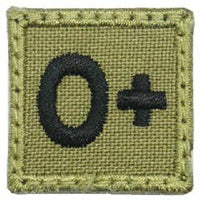 HGS BLOOD GROUP 1" PATCH, O+ - The Morale Patches