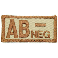 HGS BLOOD GROUP PATCH - AB NEGATIVE - The Morale Patches