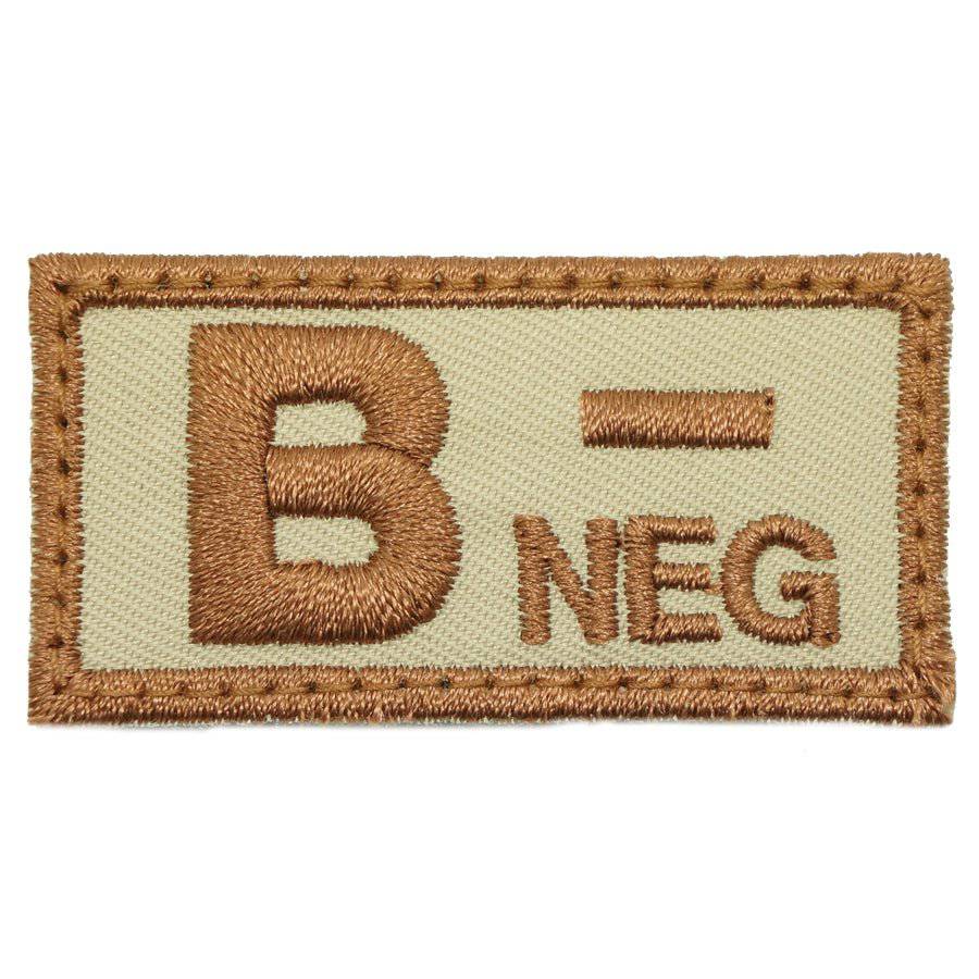 HGS BLOOD GROUP PATCH - B NEGATIVE - The Morale Patches