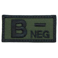 HGS BLOOD GROUP PATCH - B NEGATIVE - The Morale Patches