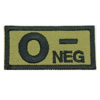 HGS BLOOD GROUP PATCH - O NEGATIVE - The Morale Patches