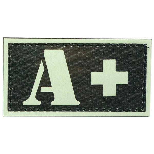 HGS GLOW IN THE DARK BLOOD TYPE PATCH (A+) - The Morale Patches