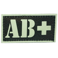 HGS GLOW IN THE DARK BLOOD TYPE PATCH (AB+) - The Morale Patches