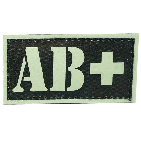 HGS GLOW IN THE DARK BLOOD TYPE PATCH (AB+) - The Morale Patches