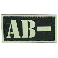 HGS GLOW IN THE DARK BLOOD TYPE PATCH (AB-) - The Morale Patches