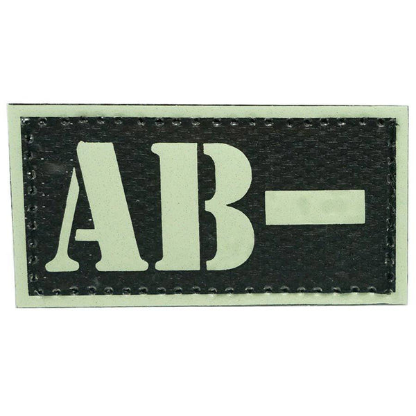 HGS GLOW IN THE DARK BLOOD TYPE PATCH (AB-) - The Morale Patches