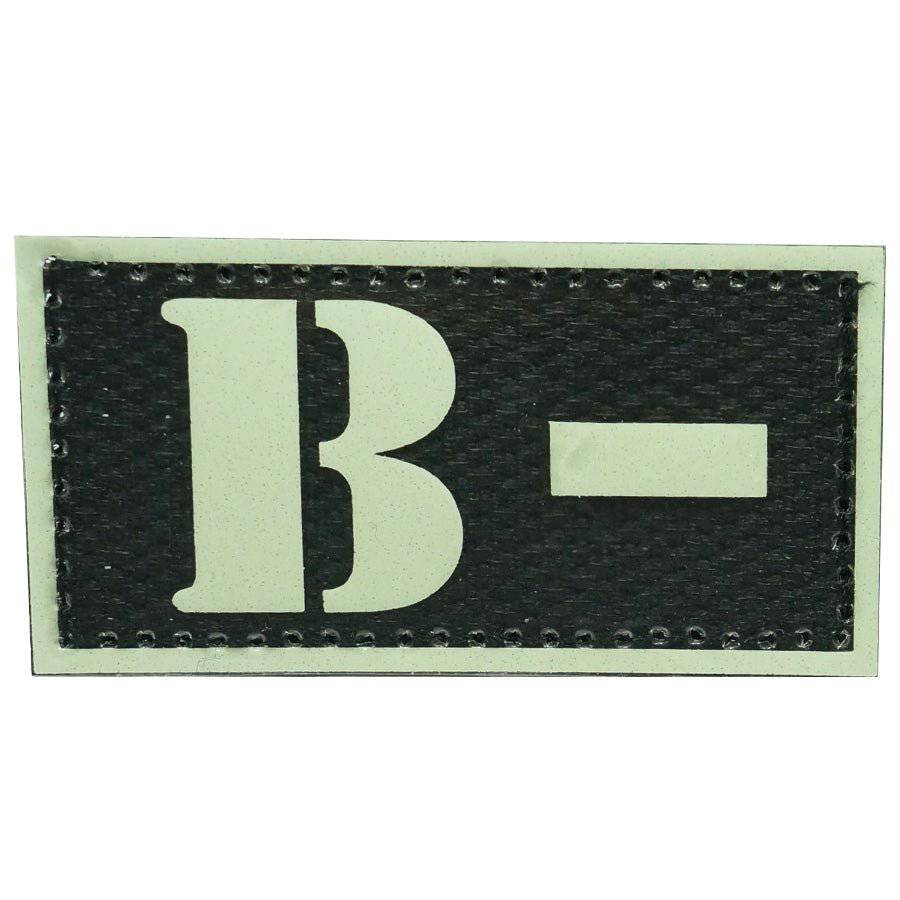 HGS GLOW IN THE DARK BLOOD TYPE PATCH (B-) - The Morale Patches