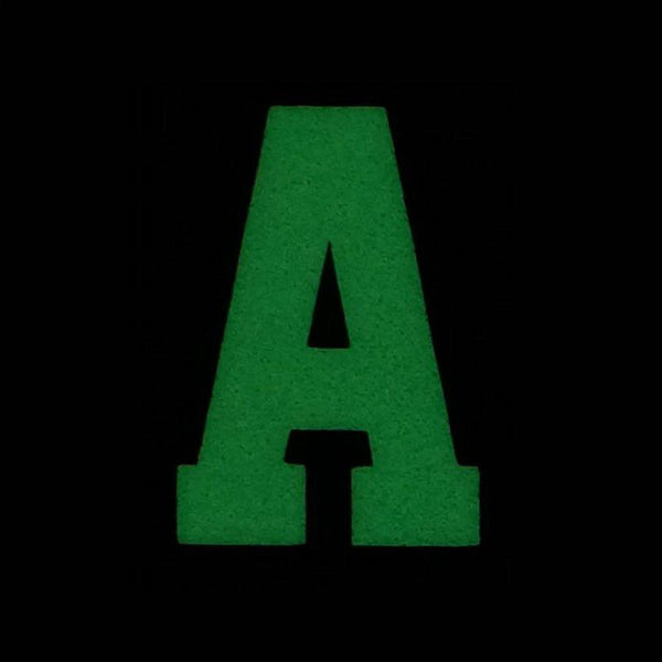 HGS LETTER A PATCH - GLOW IN THE DARK - The Morale Patches