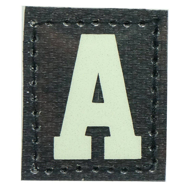 HGS LETTER A PATCH - GLOW IN THE DARK - The Morale Patches