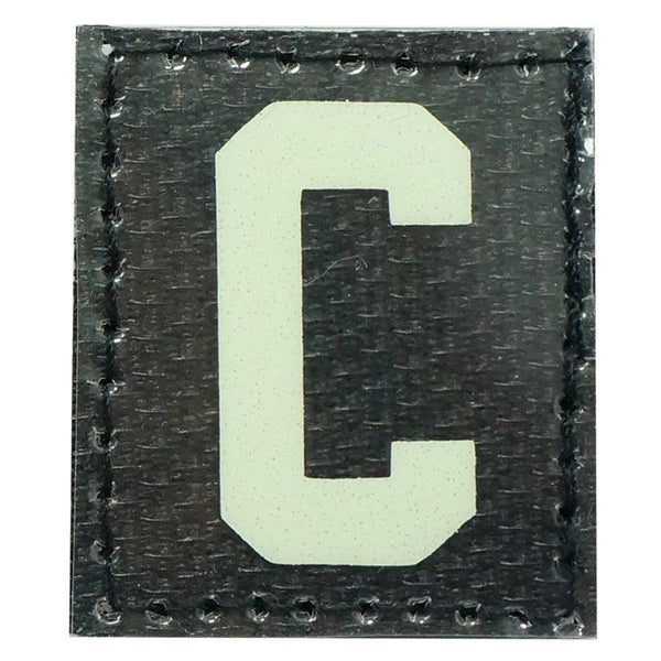 HGS LETTER C PATCH - GLOW IN THE DARK - The Morale Patches