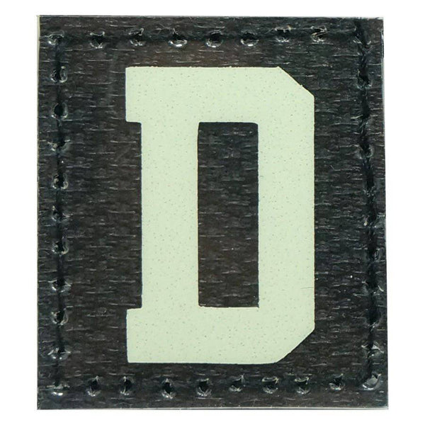 HGS LETTER D PATCH - GLOW IN THE DARK - The Morale Patches