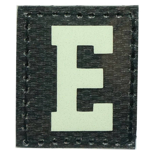 HGS LETTER E PATCH - GLOW IN THE DARK - The Morale Patches